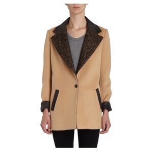 Barneys New York CO-OP Tan and Black Blazer